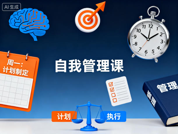 人人都需要的自我管理课：掌控时间、情绪与目标，成就高效人生！-稀缺资源网