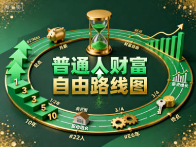 普通人财富自由路线图，认真看耐心读，月收入从1w提升至10w+-稀缺资源网